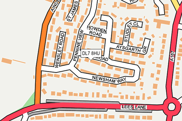 DL7 8HU map - OS OpenMap – Local (Ordnance Survey)