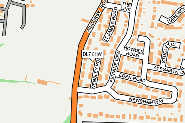 DL7 8HW map - OS OpenMap – Local (Ordnance Survey)
