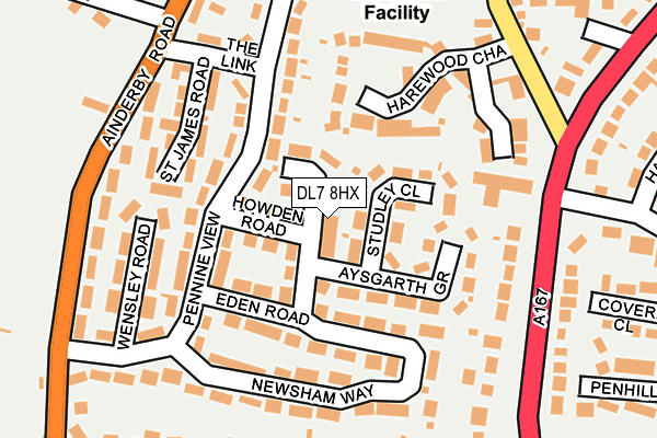 DL7 8HX map - OS OpenMap – Local (Ordnance Survey)