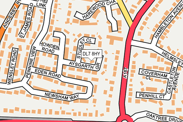 DL7 8HY map - OS OpenMap – Local (Ordnance Survey)