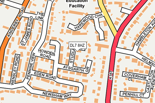 DL7 8HZ map - OS OpenMap – Local (Ordnance Survey)