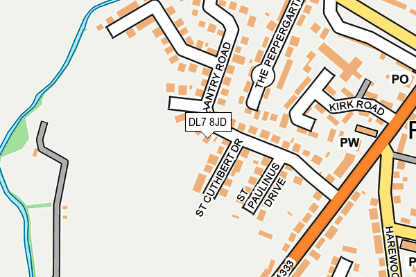 DL7 8JD map - OS OpenMap – Local (Ordnance Survey)