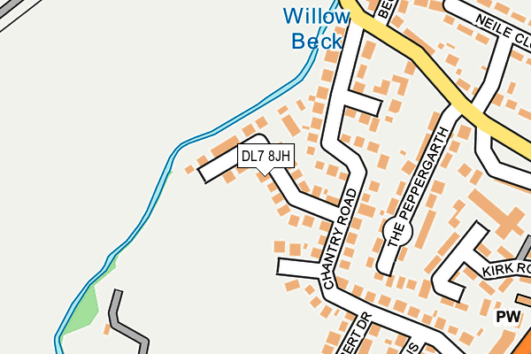 DL7 8JH map - OS OpenMap – Local (Ordnance Survey)
