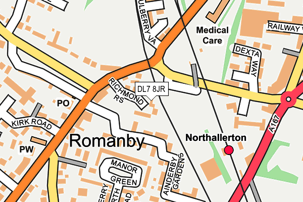 DL7 8JR map - OS OpenMap – Local (Ordnance Survey)
