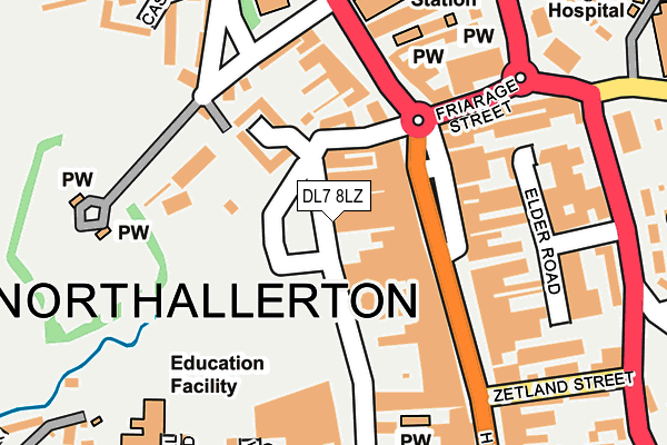 DL7 8LZ map - OS OpenMap – Local (Ordnance Survey)