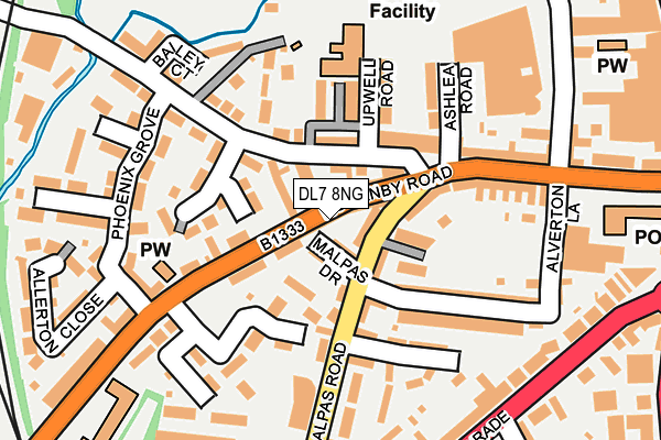 DL7 8NG map - OS OpenMap – Local (Ordnance Survey)