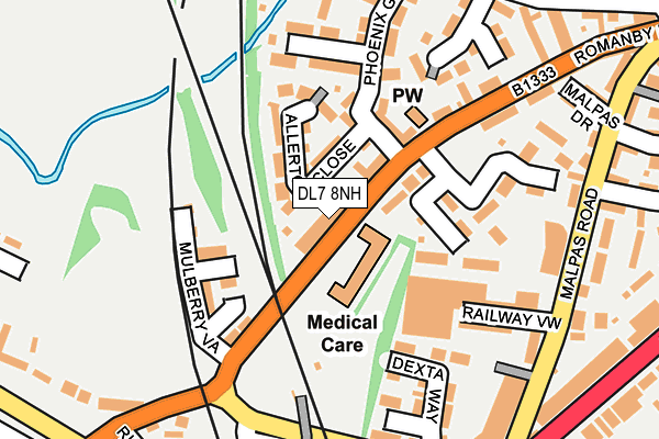 DL7 8NH map - OS OpenMap – Local (Ordnance Survey)