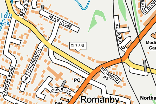 DL7 8NL map - OS OpenMap – Local (Ordnance Survey)