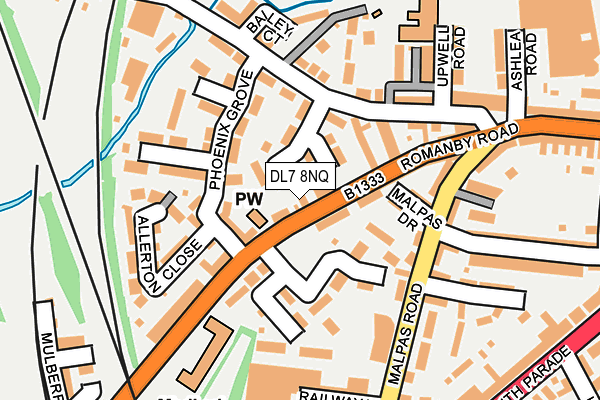 DL7 8NQ map - OS OpenMap – Local (Ordnance Survey)