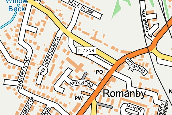 DL7 8NR map - OS OpenMap – Local (Ordnance Survey)