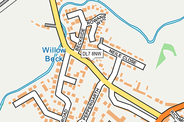 DL7 8NW map - OS OpenMap – Local (Ordnance Survey)