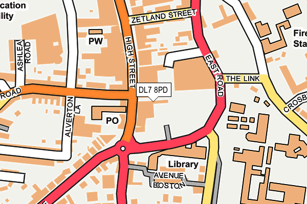 DL7 8PD map - OS OpenMap – Local (Ordnance Survey)