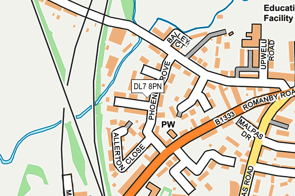 DL7 8PN map - OS OpenMap – Local (Ordnance Survey)