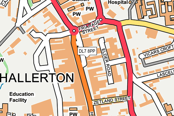Map of NORTHALLERTON TRADERS LIMITED at local scale