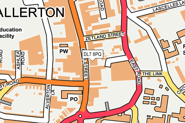Map of LYONS & CO (NORTHALLERTON) LTD at local scale