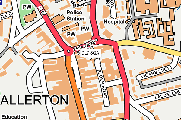 DL7 8QA map - OS OpenMap – Local (Ordnance Survey)