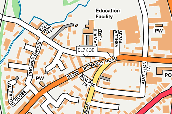 DL7 8QE map - OS OpenMap – Local (Ordnance Survey)