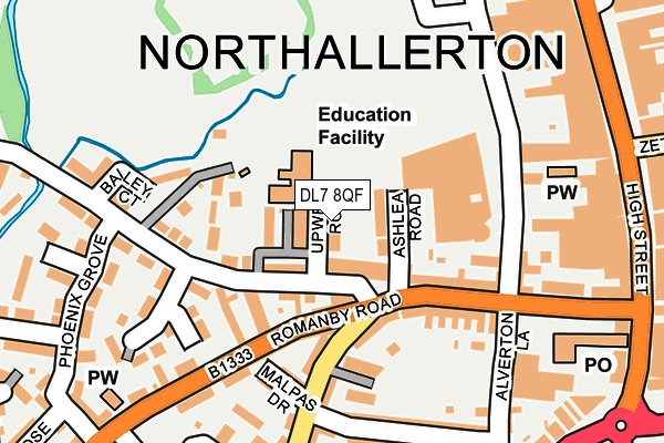 DL7 8QF map - OS OpenMap – Local (Ordnance Survey)