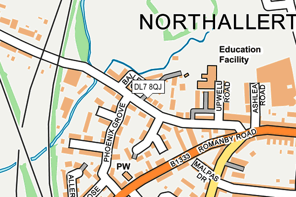 DL7 8QJ map - OS OpenMap – Local (Ordnance Survey)