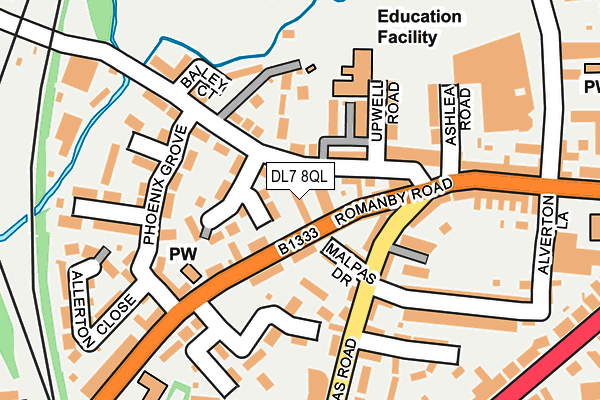 DL7 8QL map - OS OpenMap – Local (Ordnance Survey)