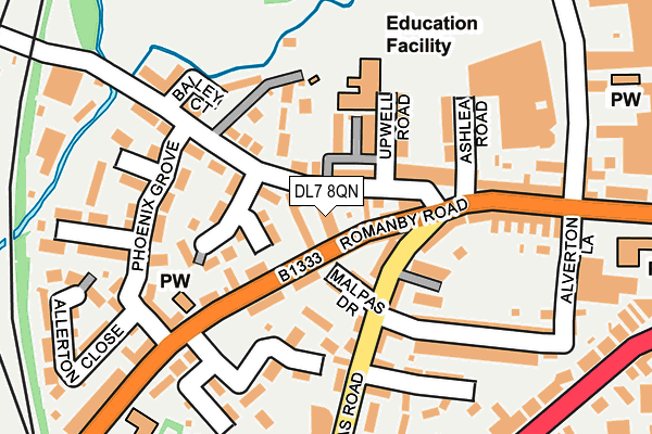 DL7 8QN map - OS OpenMap – Local (Ordnance Survey)