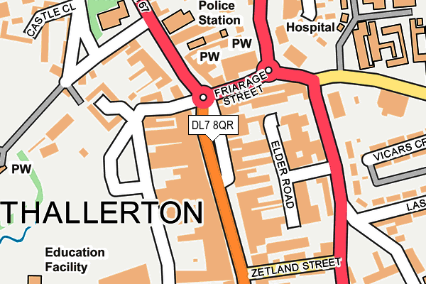 DL7 8QR map - OS OpenMap – Local (Ordnance Survey)