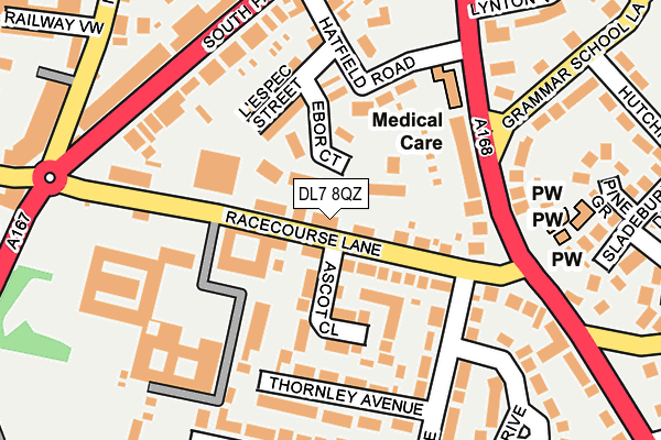 DL7 8QZ map - OS OpenMap – Local (Ordnance Survey)