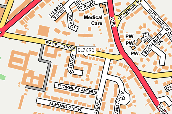 DL7 8RD map - OS OpenMap – Local (Ordnance Survey)