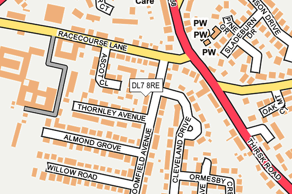DL7 8RE map - OS OpenMap – Local (Ordnance Survey)