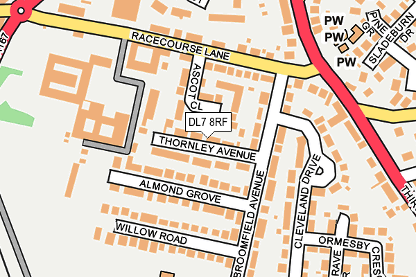DL7 8RF map - OS OpenMap – Local (Ordnance Survey)