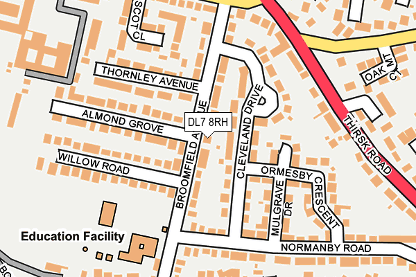 DL7 8RH map - OS OpenMap – Local (Ordnance Survey)