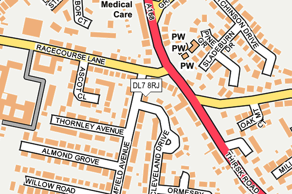 DL7 8RJ map - OS OpenMap – Local (Ordnance Survey)
