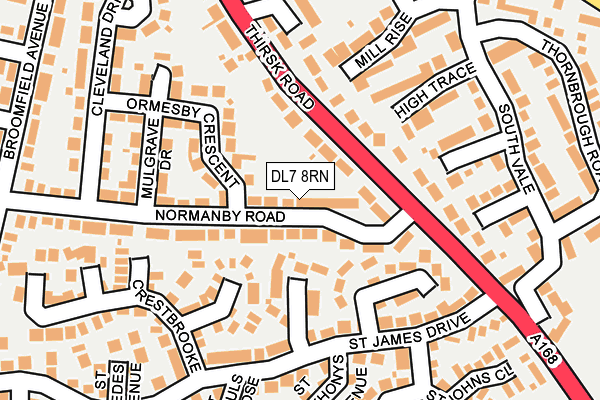 DL7 8RN map - OS OpenMap – Local (Ordnance Survey)