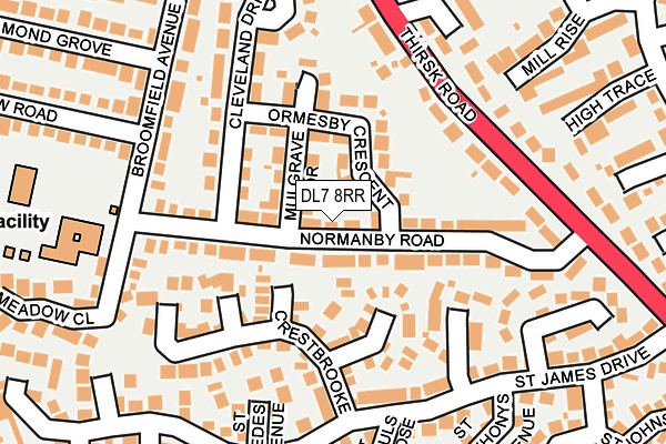 DL7 8RR map - OS OpenMap – Local (Ordnance Survey)