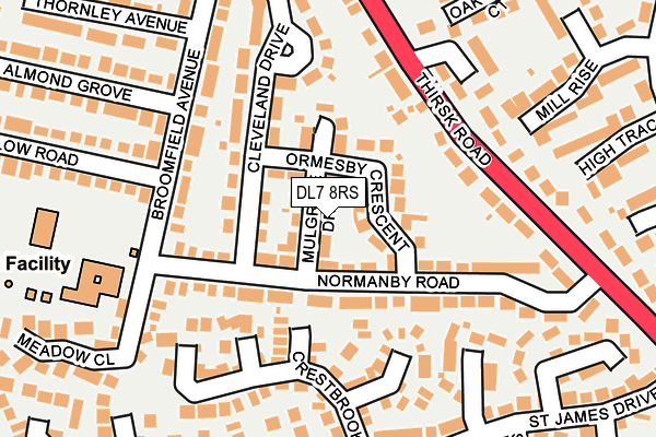 DL7 8RS map - OS OpenMap – Local (Ordnance Survey)