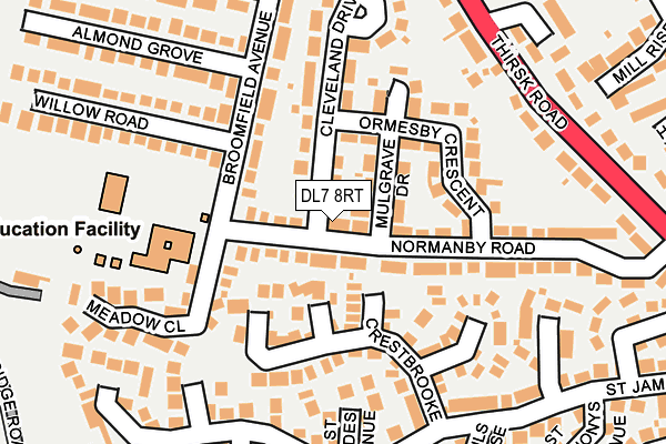DL7 8RT map - OS OpenMap – Local (Ordnance Survey)