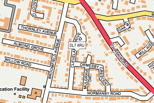 DL7 8RU map - OS OpenMap – Local (Ordnance Survey)