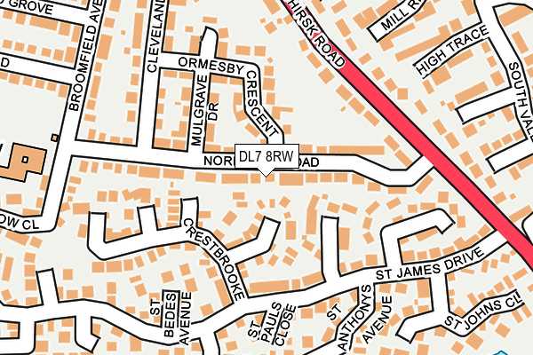DL7 8RW map - OS OpenMap – Local (Ordnance Survey)