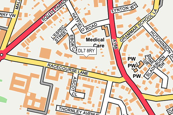 DL7 8RY map - OS OpenMap – Local (Ordnance Survey)