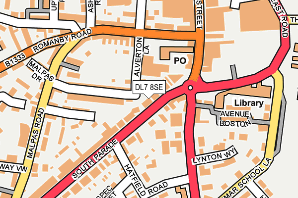 DL7 8SE map - OS OpenMap – Local (Ordnance Survey)