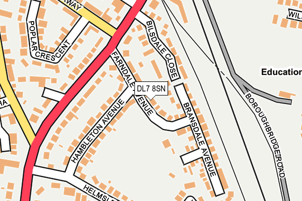 DL7 8SN map - OS OpenMap – Local (Ordnance Survey)