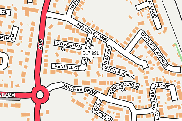 DL7 8SU map - OS OpenMap – Local (Ordnance Survey)