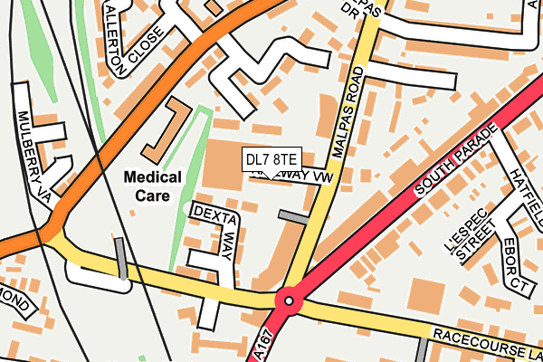 DL7 8TE map - OS OpenMap – Local (Ordnance Survey)
