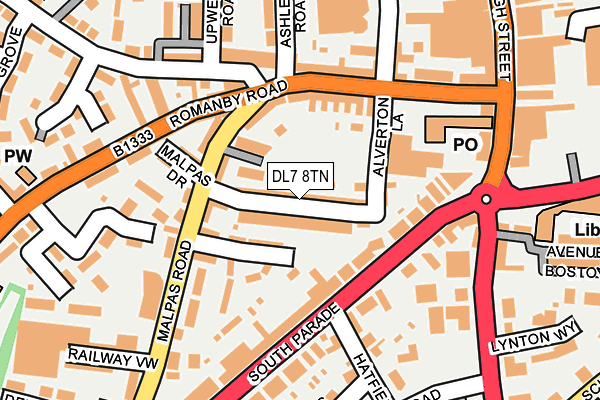 DL7 8TN map - OS OpenMap – Local (Ordnance Survey)