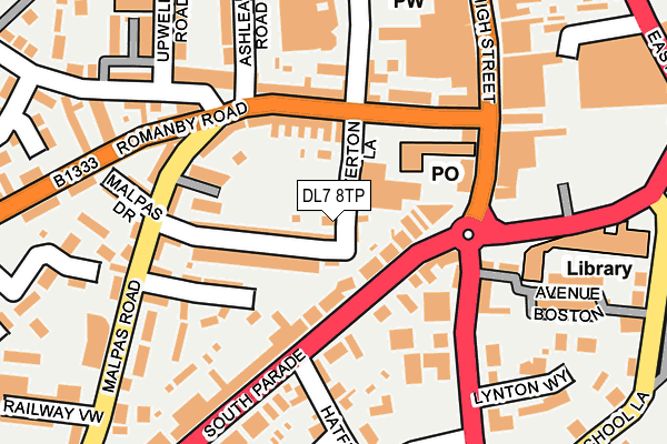 DL7 8TP map - OS OpenMap – Local (Ordnance Survey)