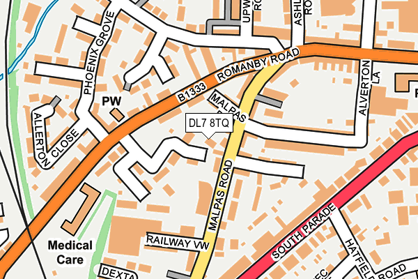 DL7 8TQ map - OS OpenMap – Local (Ordnance Survey)