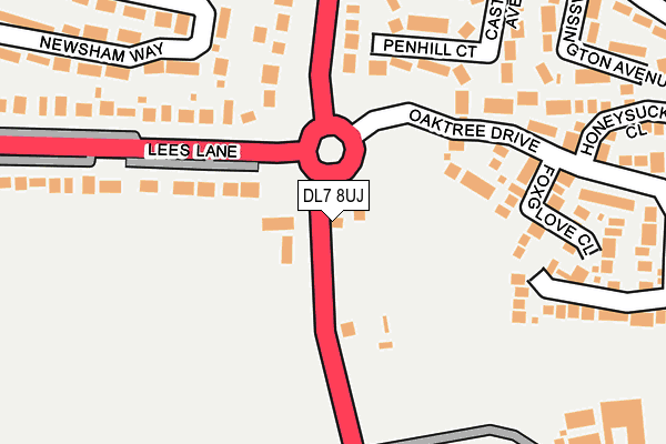 DL7 8UJ map - OS OpenMap – Local (Ordnance Survey)