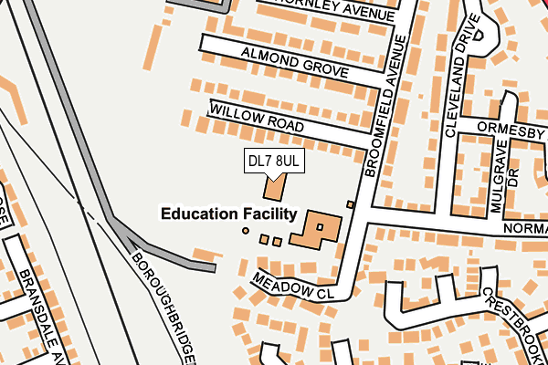 DL7 8UL map - OS OpenMap – Local (Ordnance Survey)