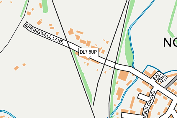DL7 8UP map - OS OpenMap – Local (Ordnance Survey)