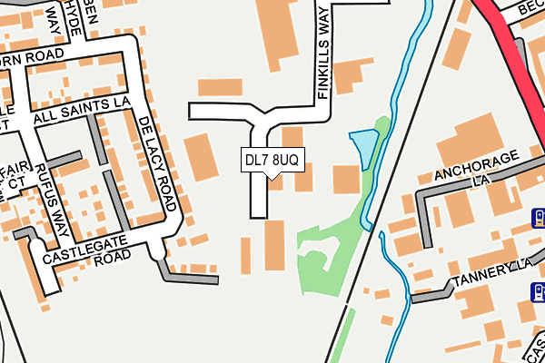 DL7 8UQ map - OS OpenMap – Local (Ordnance Survey)